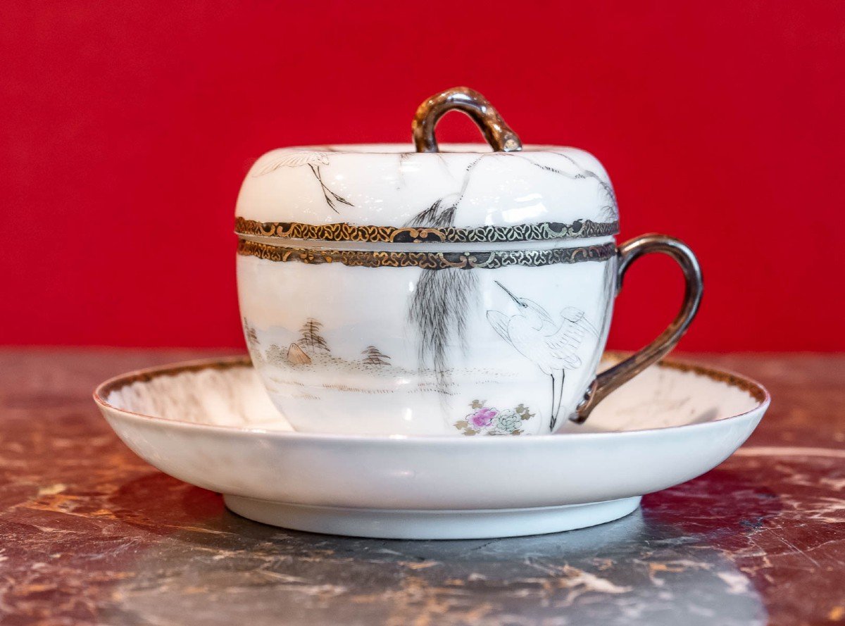 Four Covered Cups Japan XIXth-photo-5