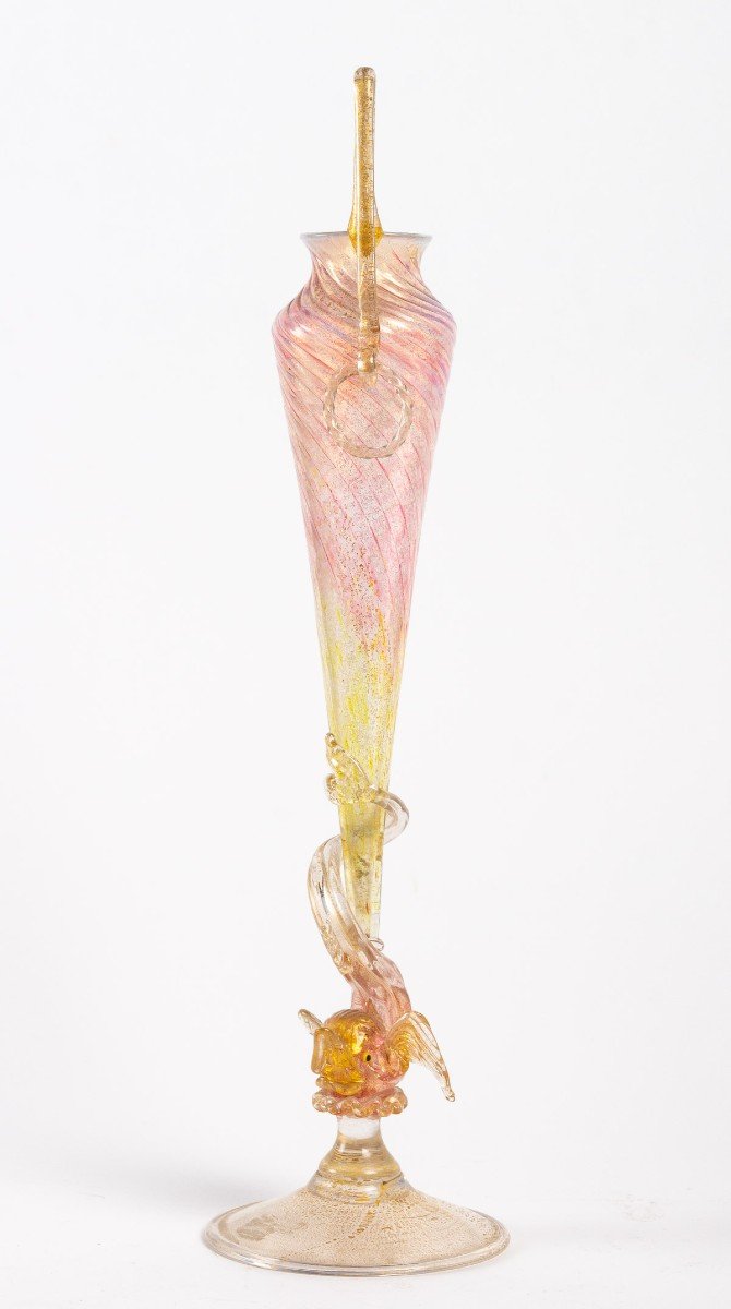 Antonio Salviati  "Vase au Dauphin 1880 "-photo-2
