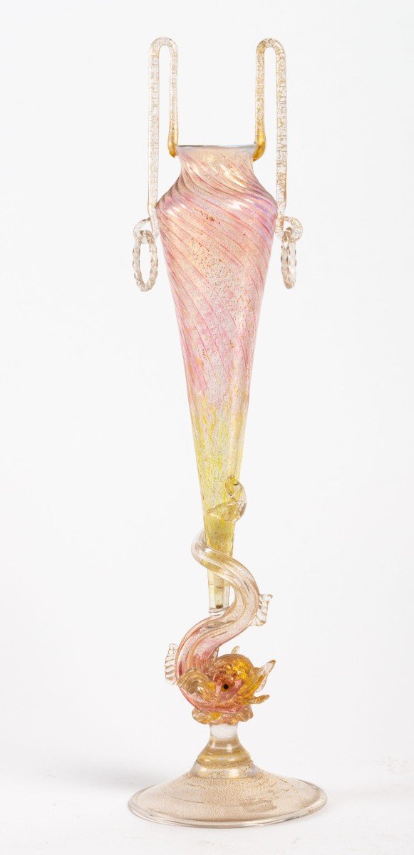 Antonio Salviati  "Vase au Dauphin 1880 "