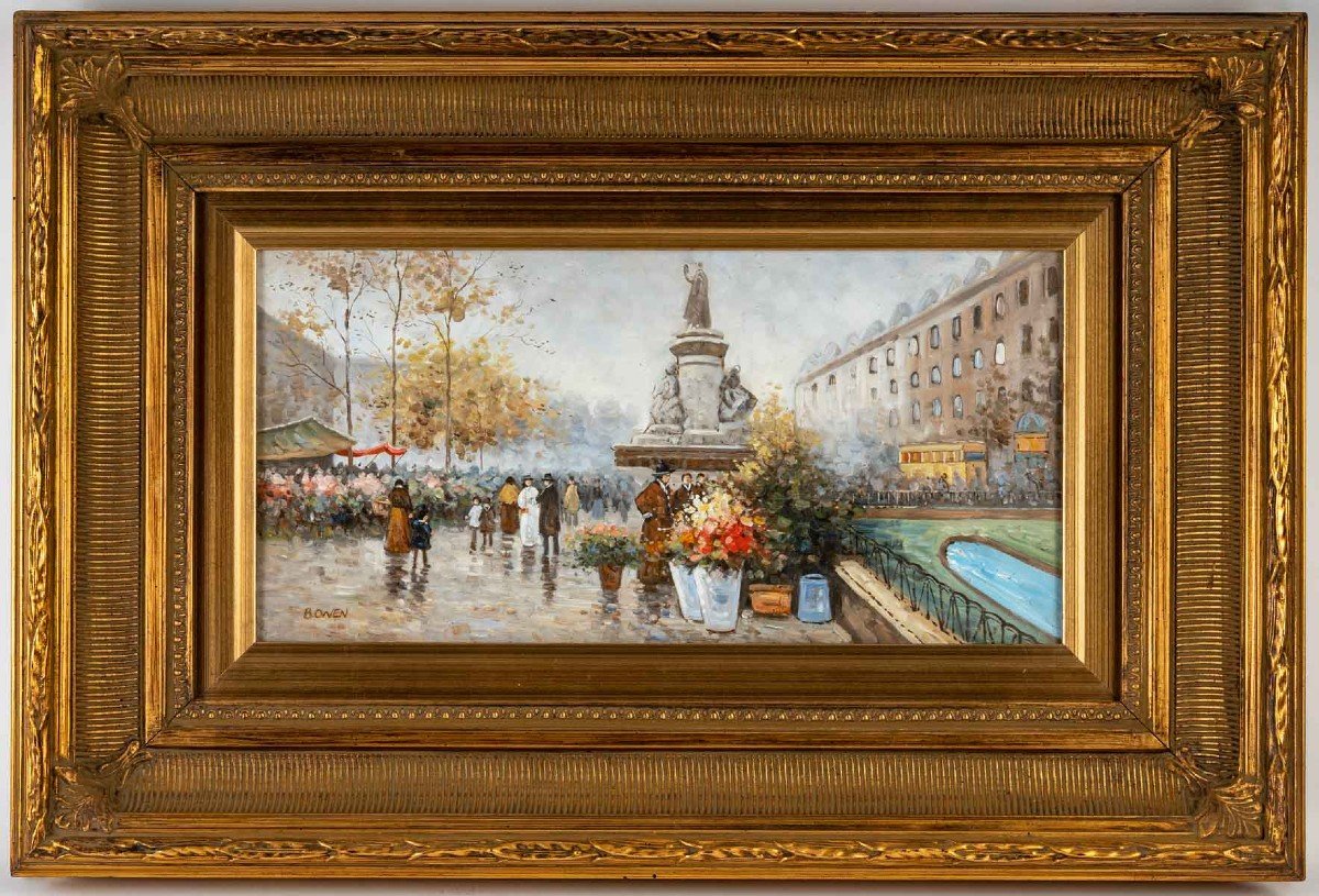B.OWEN " Marché aux Fleurs  " Place de la République à PARIS 