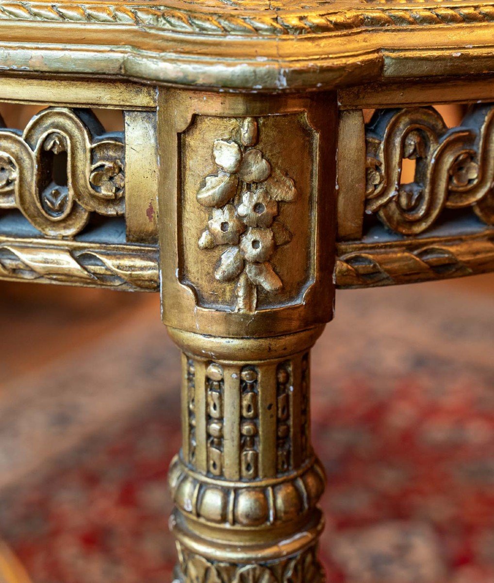 Gilded Wooden Table St Louis XVI Period Niii-photo-4