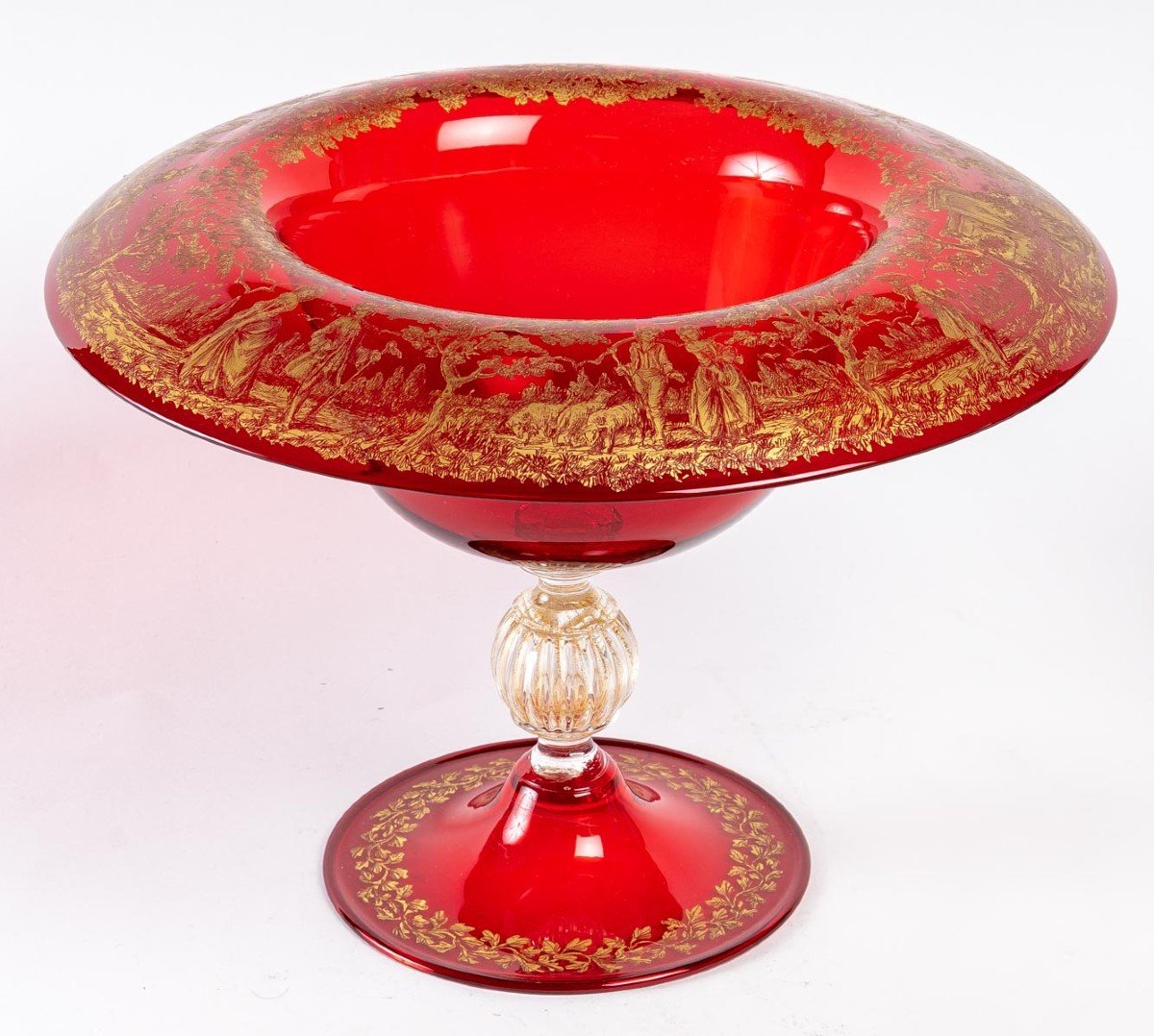 Grande Coupe Venise Rouge Période 1920