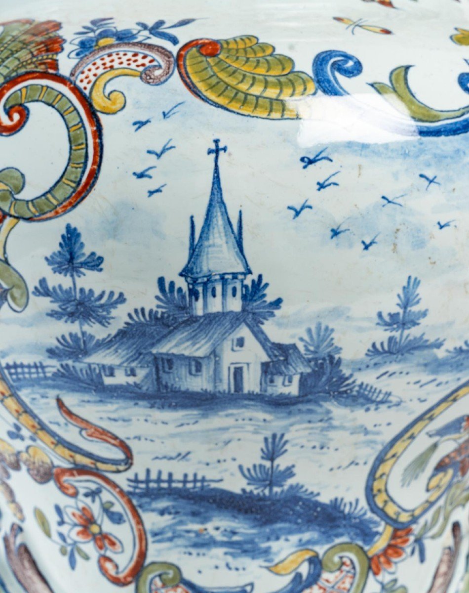 Eighteenth "delft" Covered Pot-photo-4