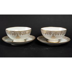 Pair Of Sèvres Bowls By "tristan Etienne Joseph" Gilder 1870