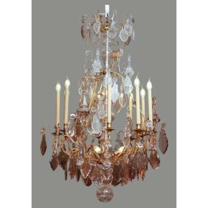 Large 12-light Cage Chandelier