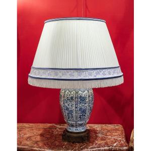 Lampe Delft  XIX ème siècle