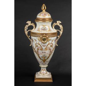 Grand Vase couvert  At. à Le Tallec Paris 1930