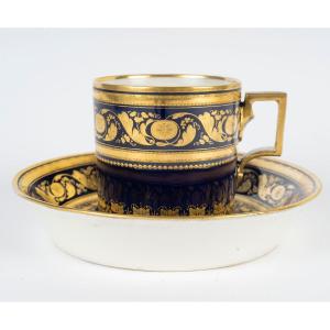 Blue And Gold Cup (late 18th Century) "vienna"