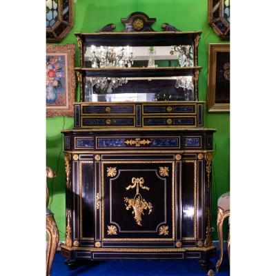 Meuble en ébène à dècor lapis lazuli (Napoléon III )