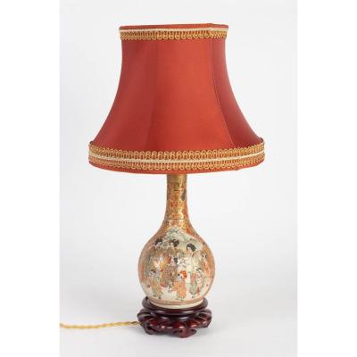 Petite  Lampe Satsuma ( Japon) XIXème