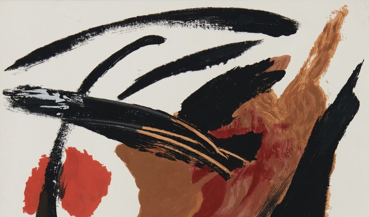 "Composition", peinture abstraite, Jean Miotte-photo-2