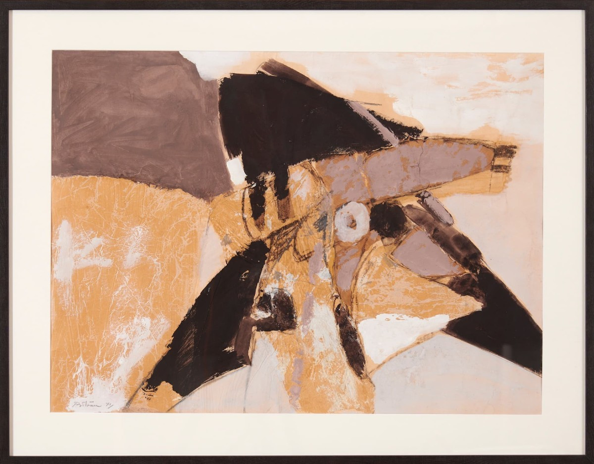 "composition" , Abstract Painting, Albert Bitran -photo-2