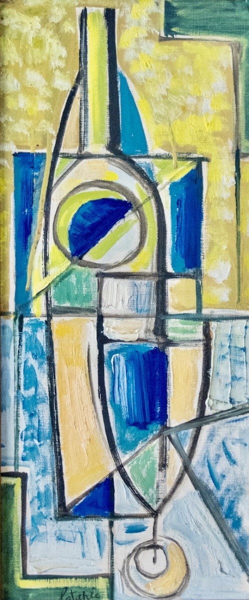 Latapie huile sur toile cubisme 