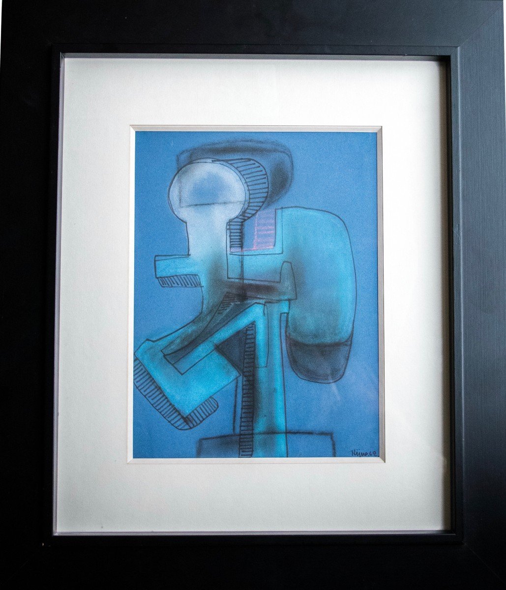 Rare pastel, Ladislas Kijno-photo-4