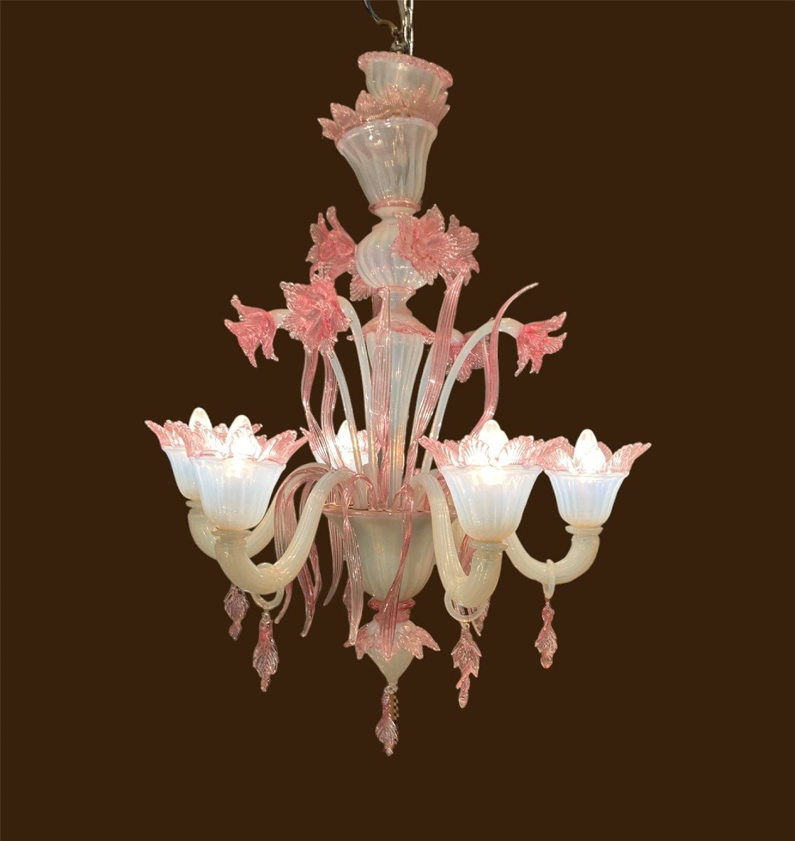 Lustre En Verre De Murano