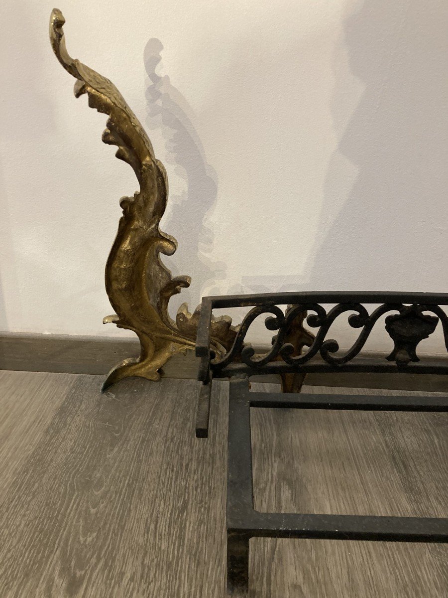 Pair Of Louis XV Style Andirons-photo-1