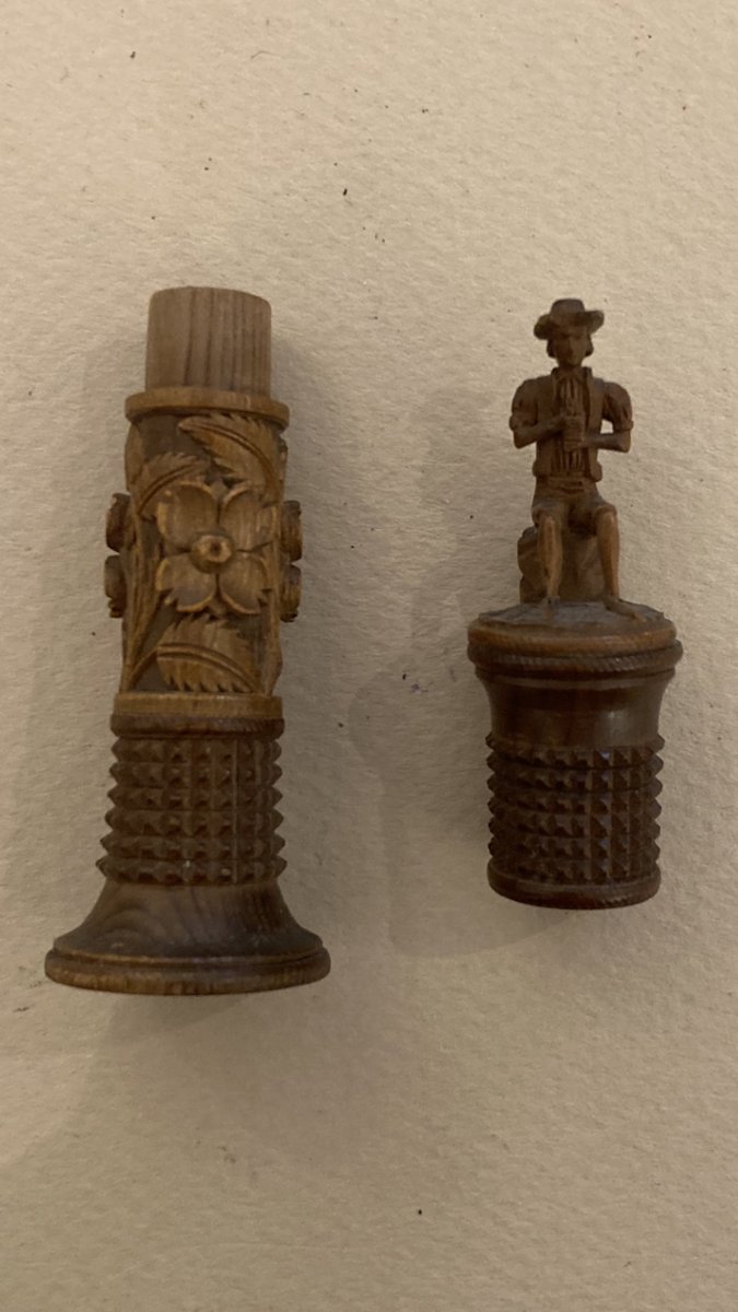 Carved Wooden Needle Holder-photo-3