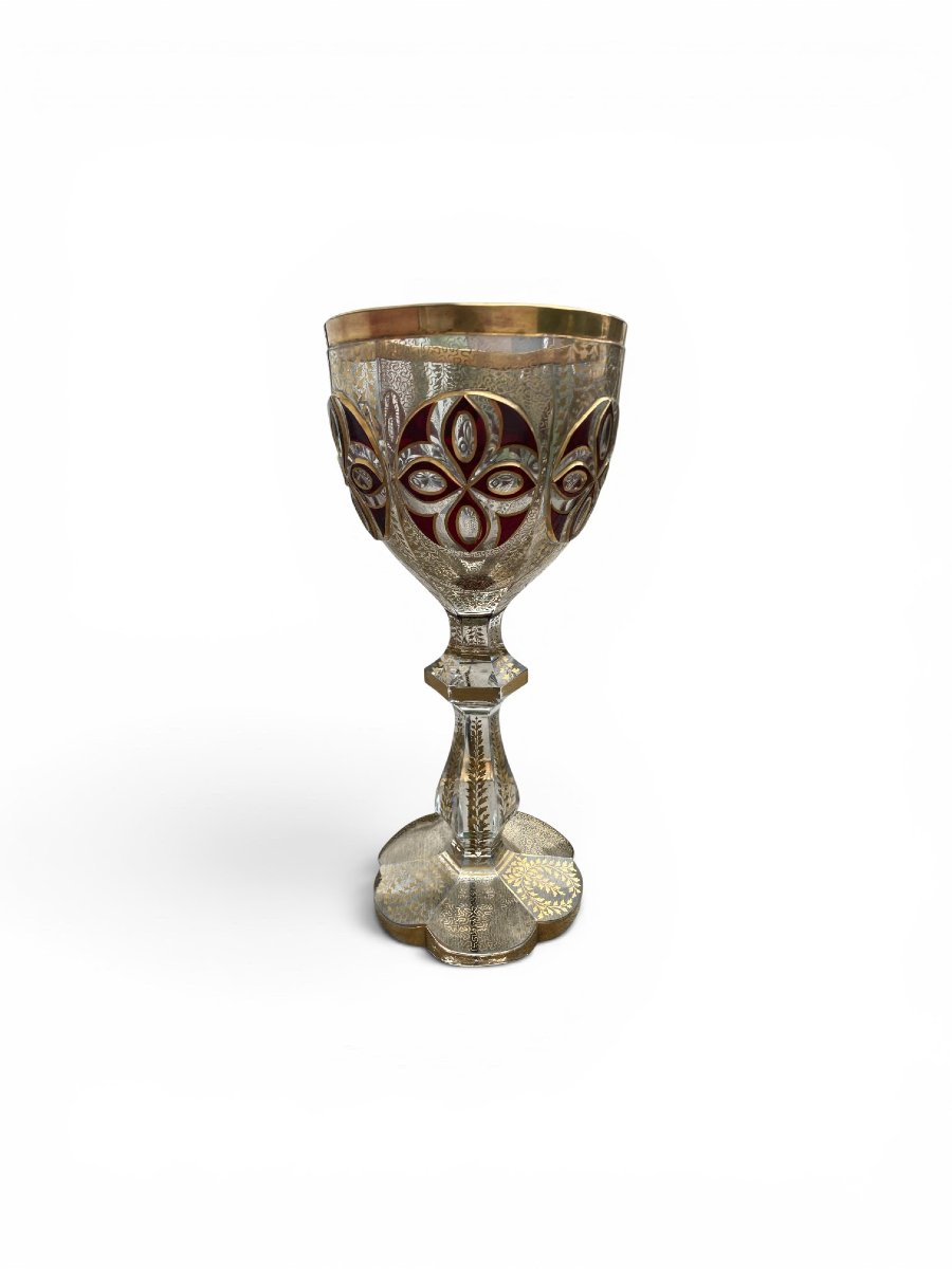 Calice en cristal de Bohème