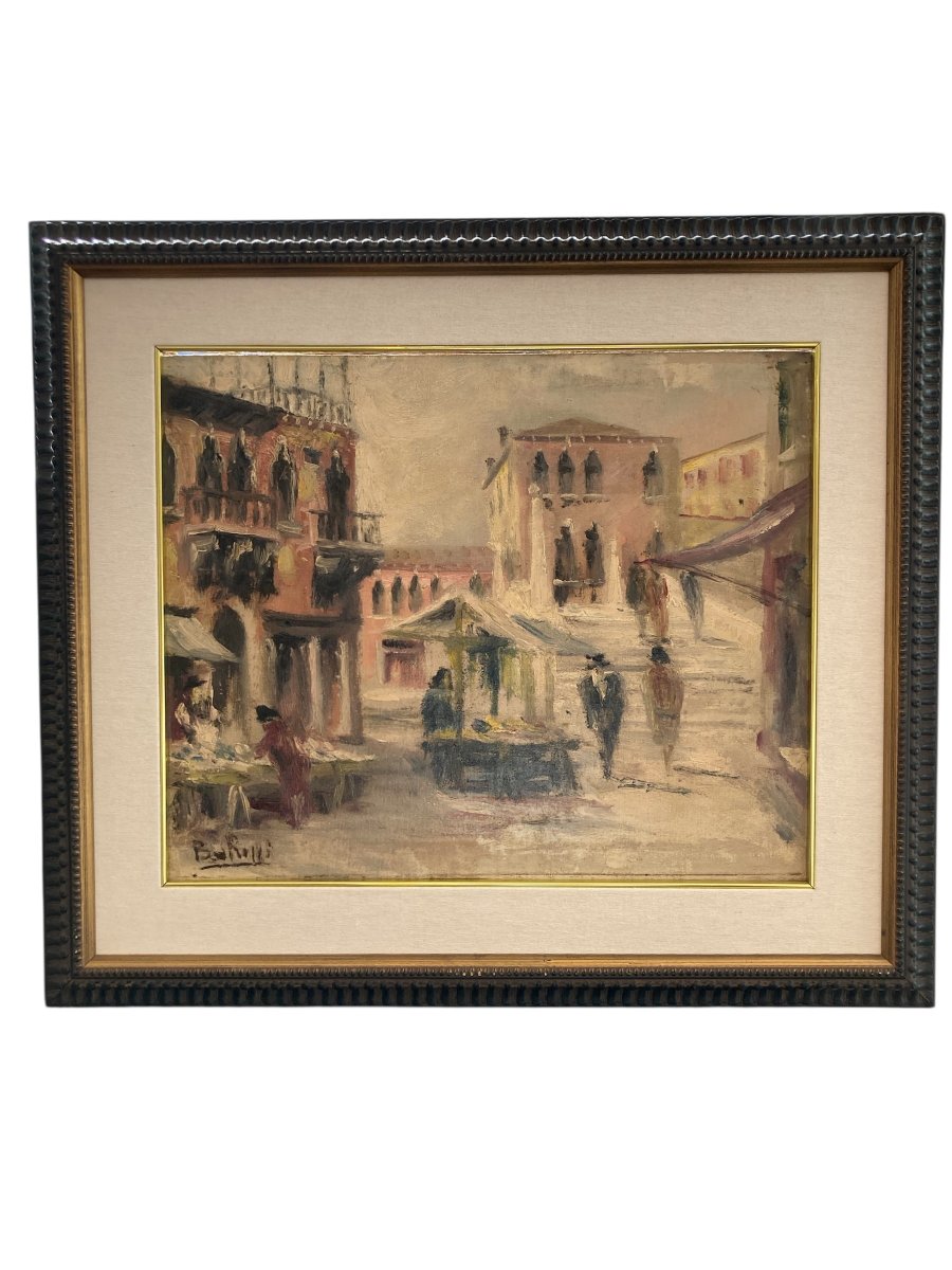 Vue de marché à Venise-photo-2