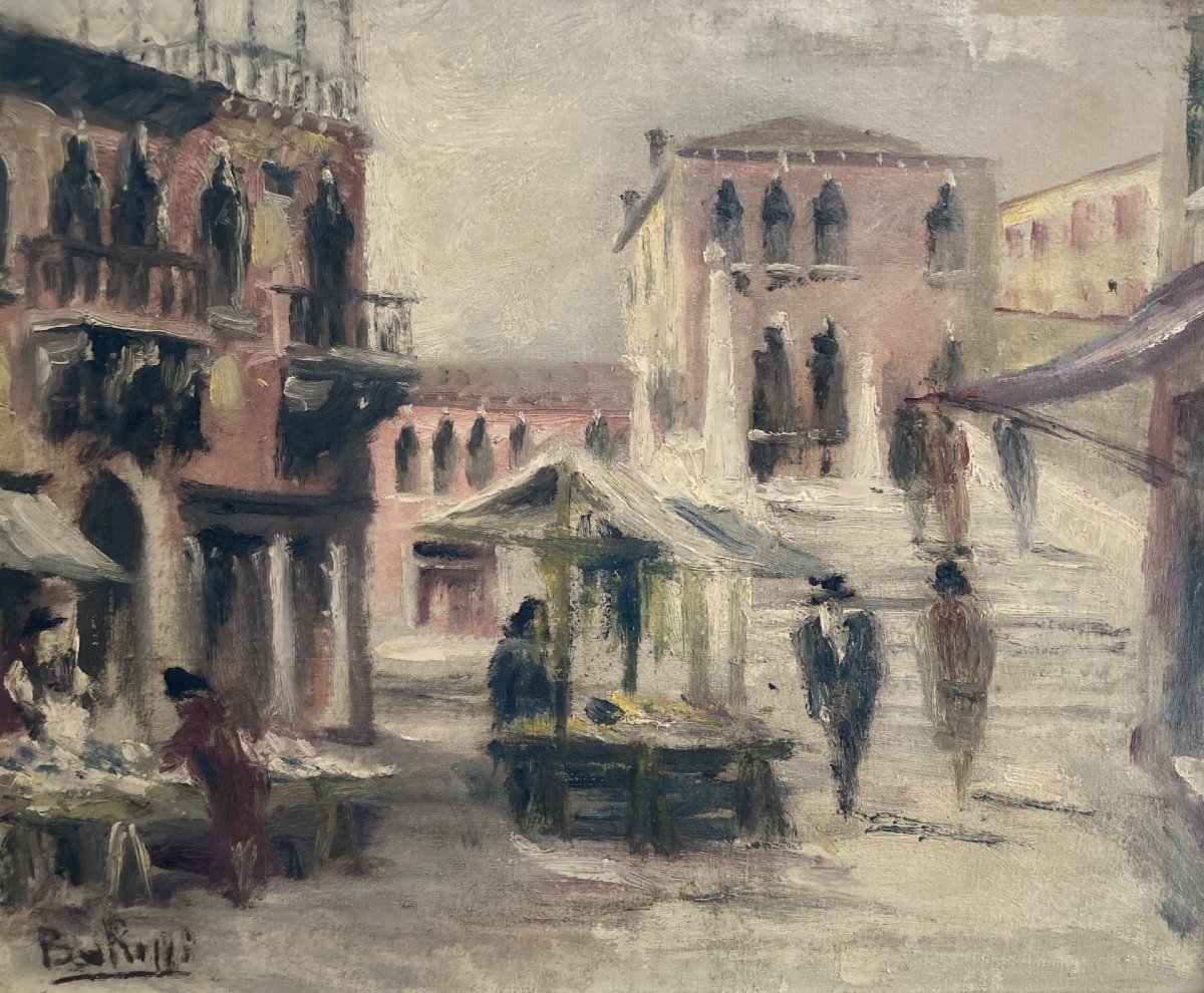 Vue de marché à Venise