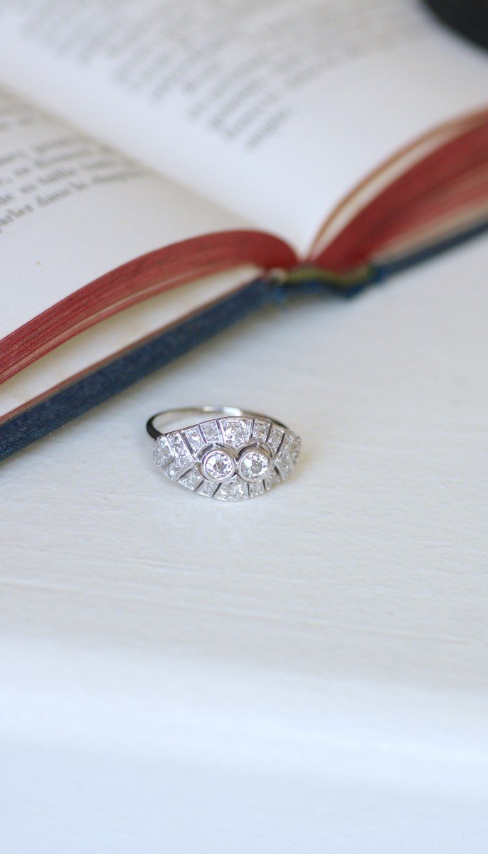 Art Deco Dome Diamond Ring