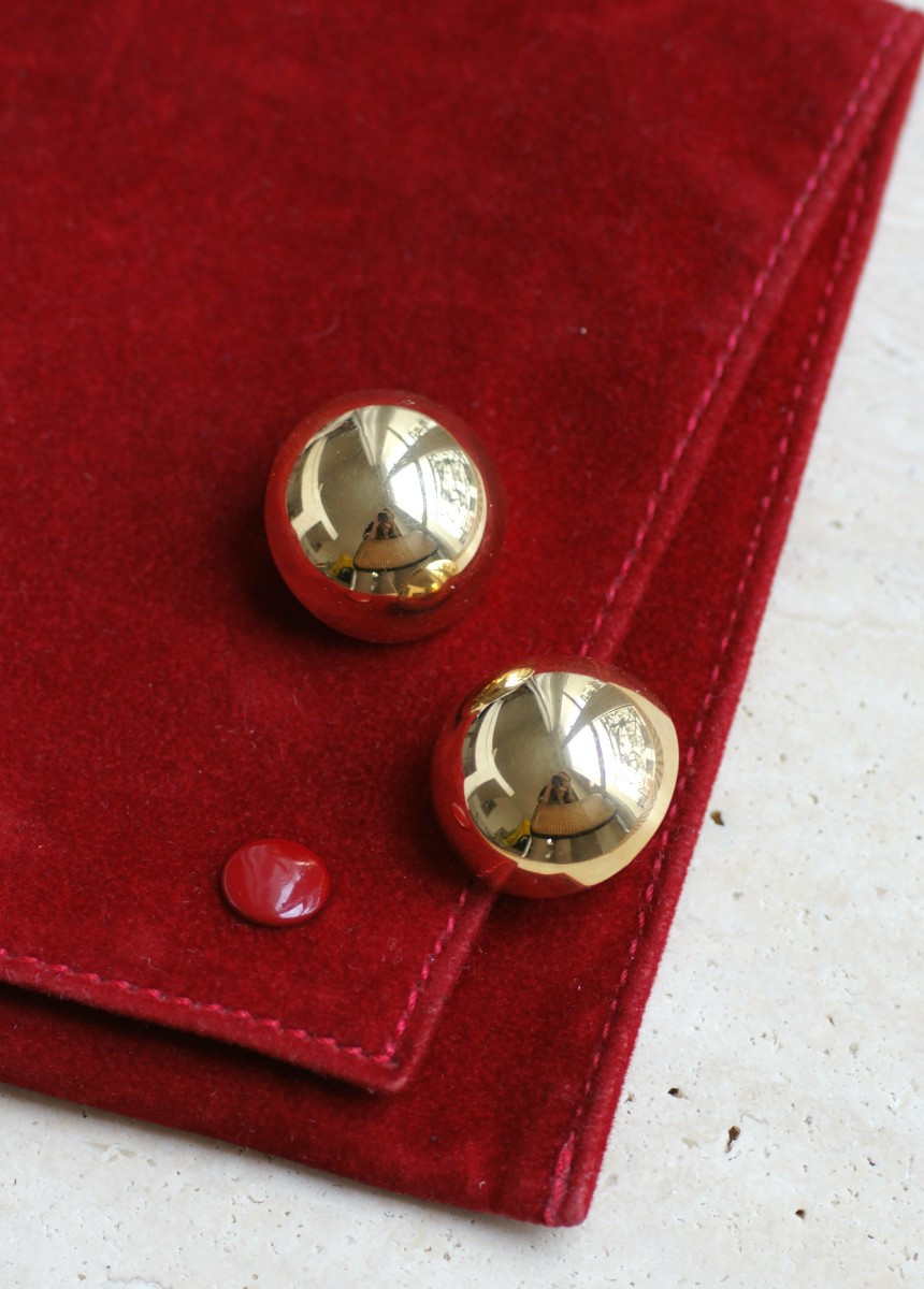 Cartier By Georges Lenfant Yellow Gold Ball Earrings