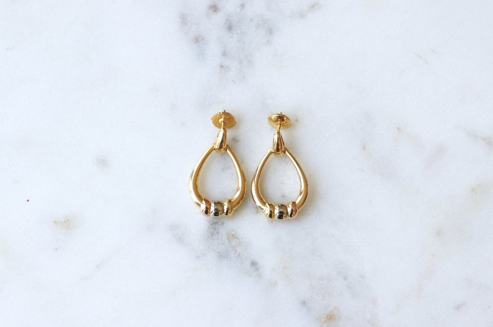 Cartier Trinity Drop Earrings Three Golds-photo-2