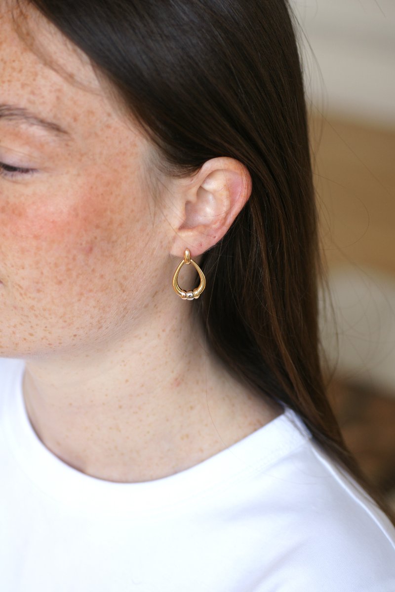 Cartier Trinity Drop Earrings Three Golds-photo-3