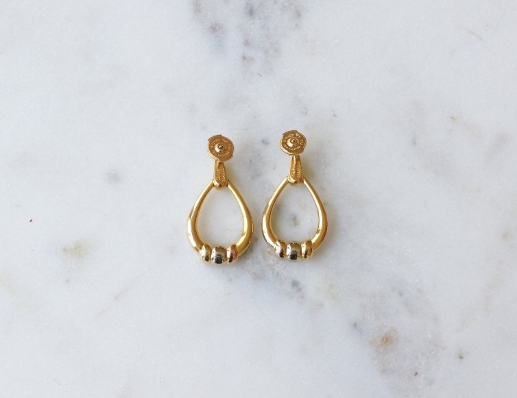 Cartier Trinity Drop Earrings Three Golds-photo-4