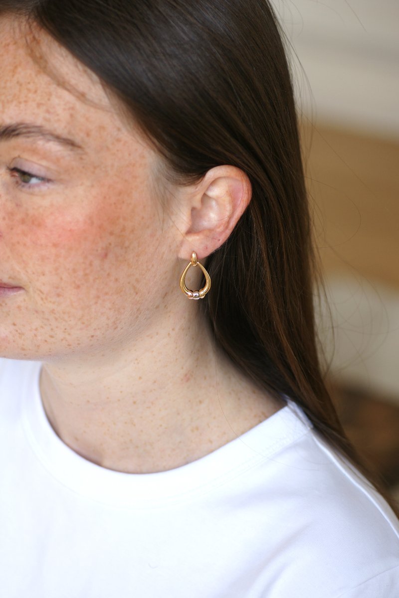 Cartier Trinity Drop Earrings Three Golds-photo-1