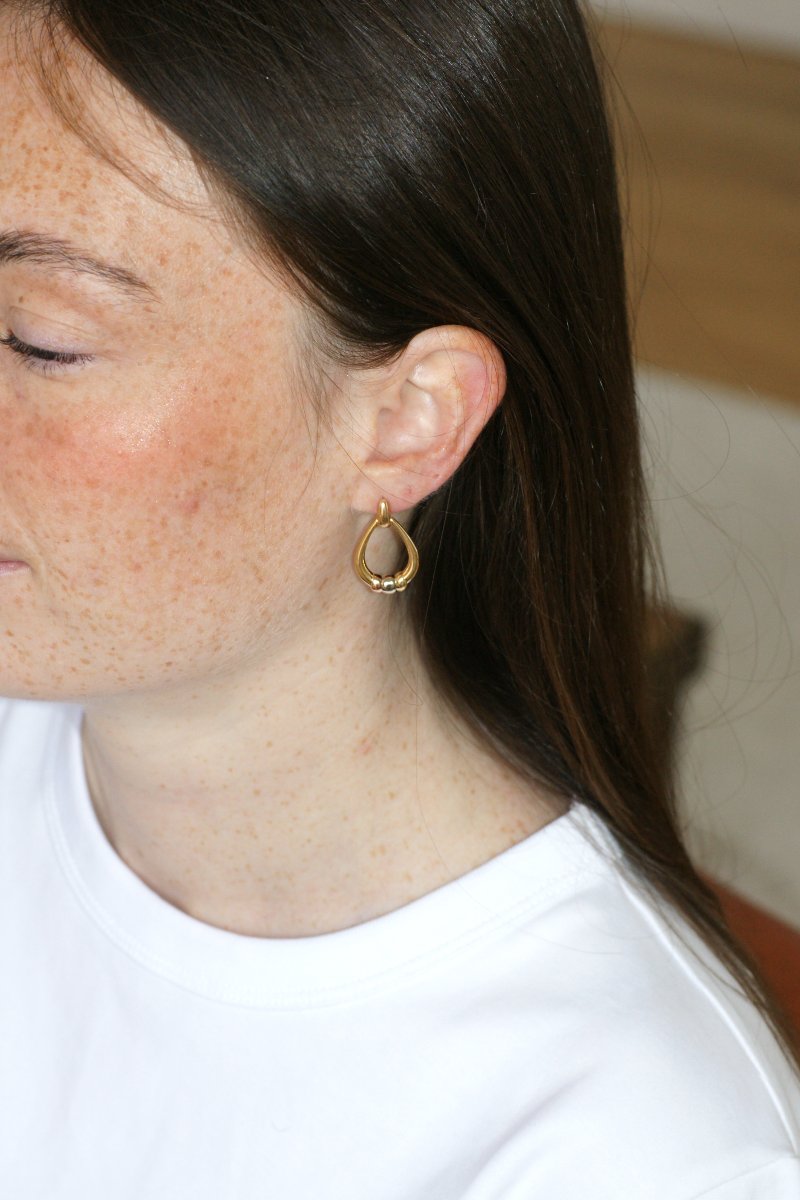 Cartier Trinity Drop Earrings Three Golds-photo-3