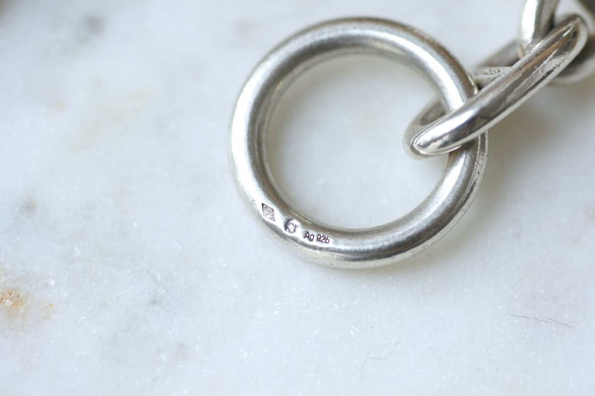 Bracelet Hermès Chaîne d'Ancre Argent Grand Modèle 22 Cm-photo-5