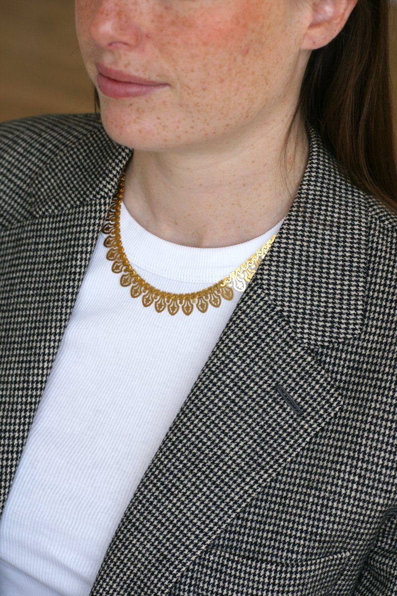 Victorian Collar Necklace In Yellow Gold-photo-2