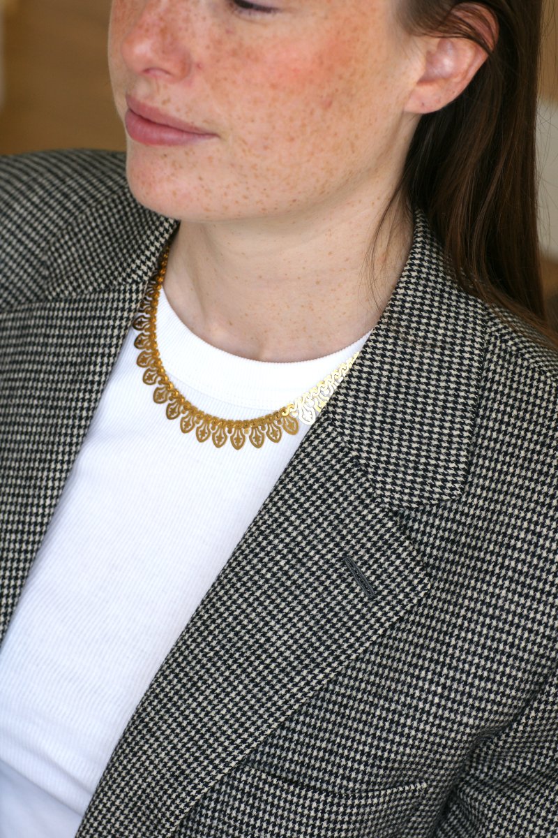 Victorian Collar Necklace In Yellow Gold-photo-4