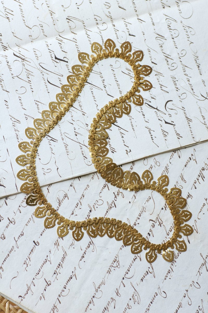 Victorian Collar Necklace In Yellow Gold-photo-1
