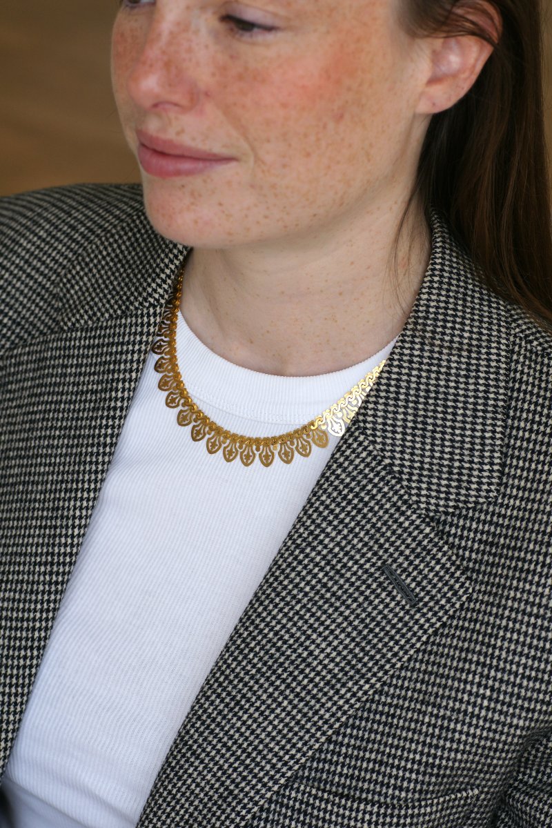 Victorian Collar Necklace In Yellow Gold-photo-2