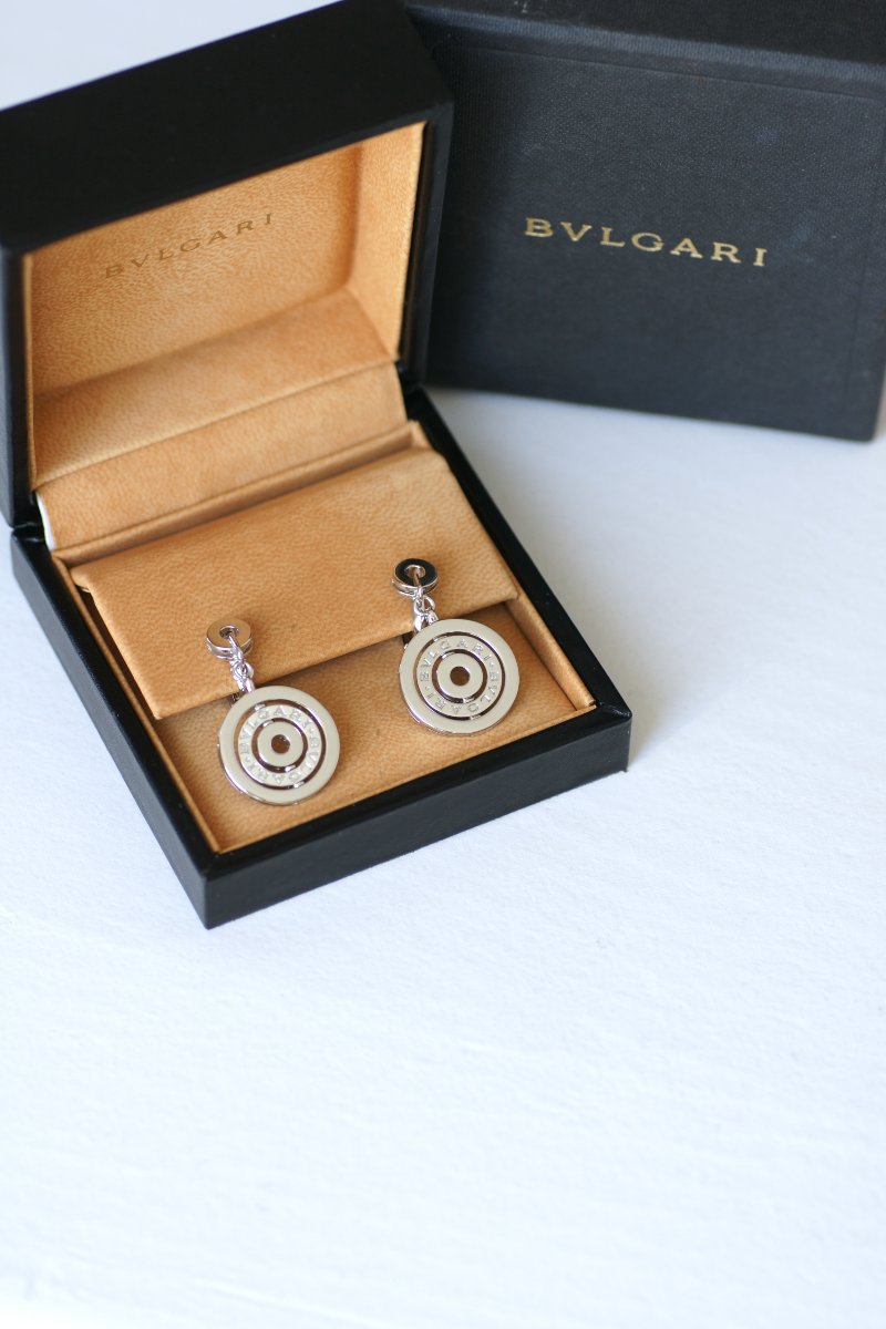 Bulgari Astrale Boucles d'Oreilles Pendantes Or Blanc 2000's-photo-4