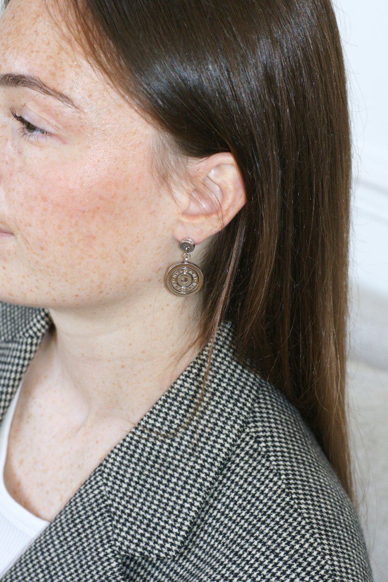Bulgari Astrale Boucles d'Oreilles Pendantes Or Blanc 2000's-photo-3