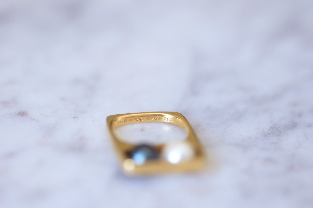 Bague Deux Perles Dinh Van Pour Pierre Cardin-photo-3