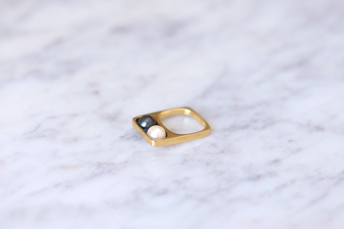 Bague Deux Perles Dinh Van Pour Pierre Cardin-photo-4