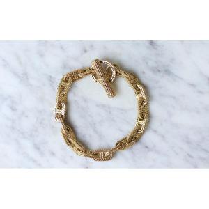 Hermès Chaîne d'Ancre Gold Bracelet By Georges Lenfant