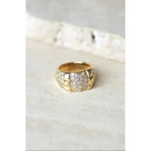 Van Cleef & Arpels Vintage Yellow Gold And Diamond Ring