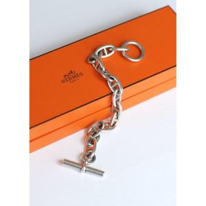 Bracelet Hermès Chaîne d'Ancre Argent Grand Modèle 22 Cm