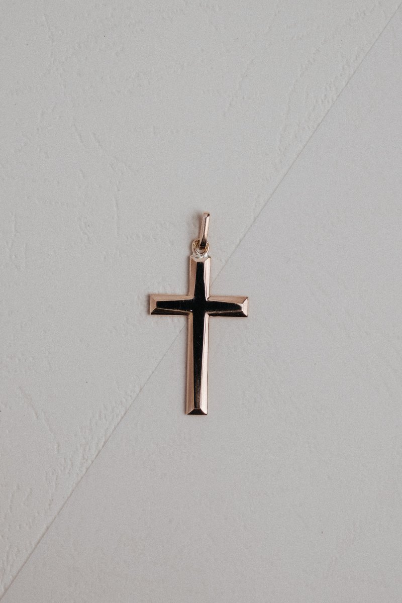 Rectangular Cross In Yellow Gold 750/000-photo-3