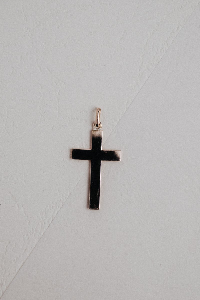 Rectangular Cross In Yellow Gold 750/000-photo-4
