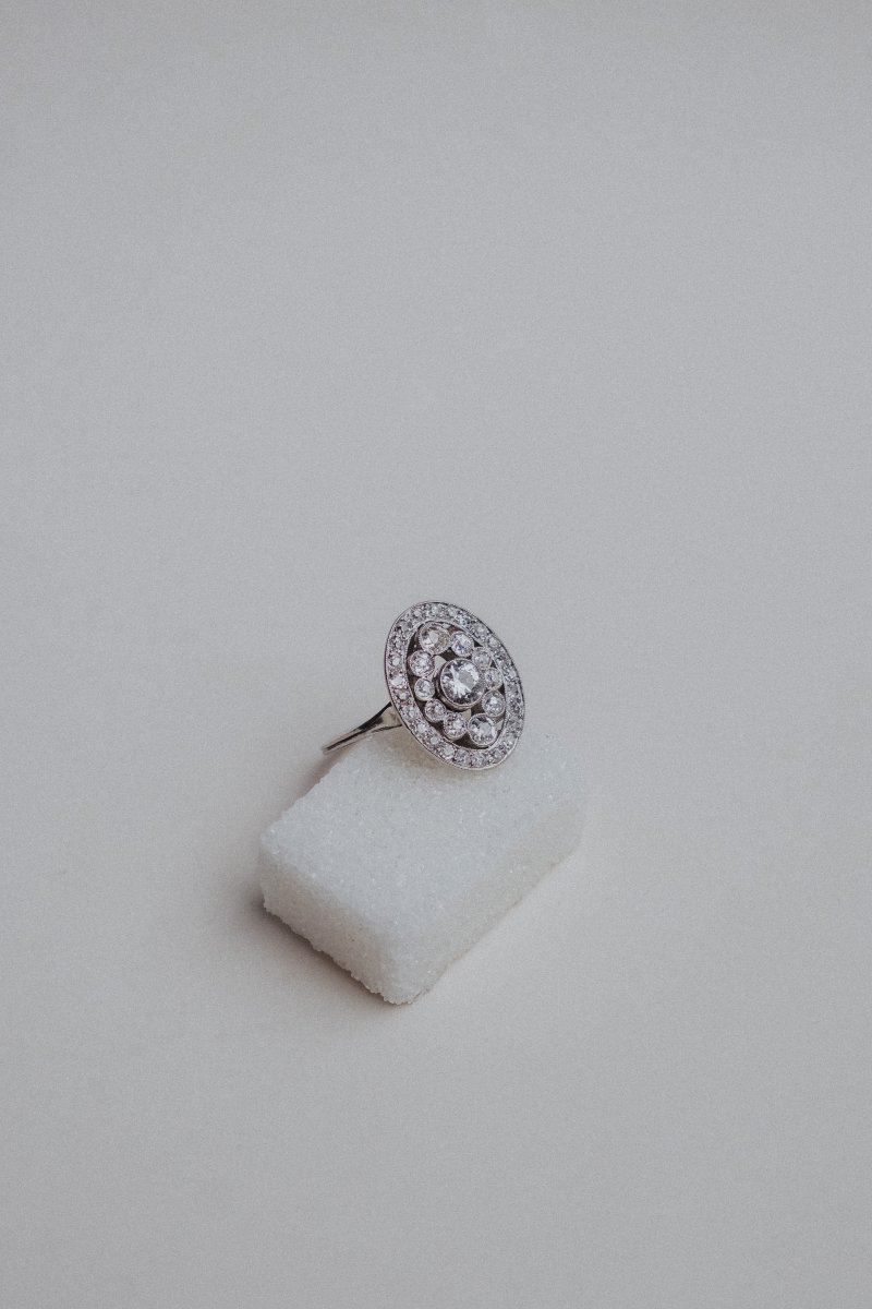 Marquise Platinum And Diamond Ring Circa 1930.