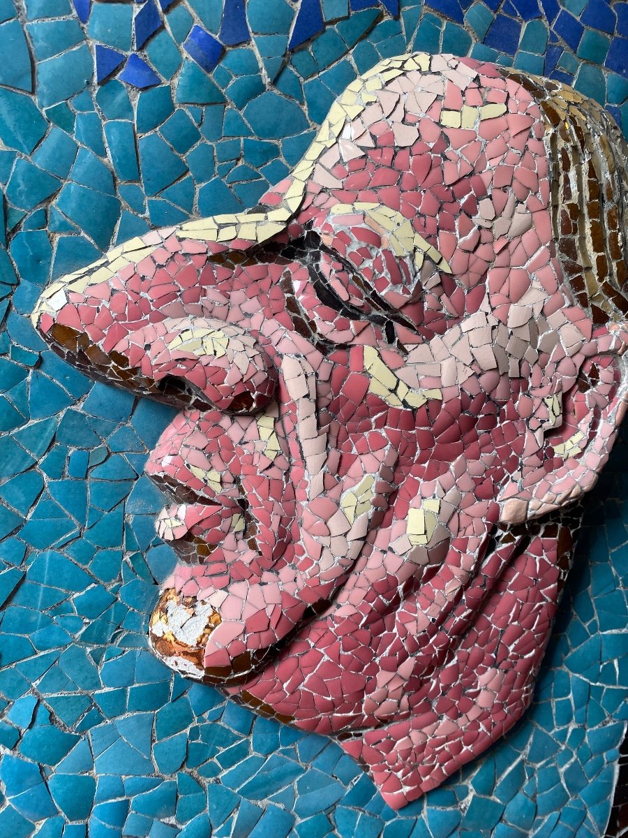 Mosaïque Khosrow Khosravi Artiste Iranien Iran Cadeau Présidentiel Charles De Gaulle  Tableau-photo-2