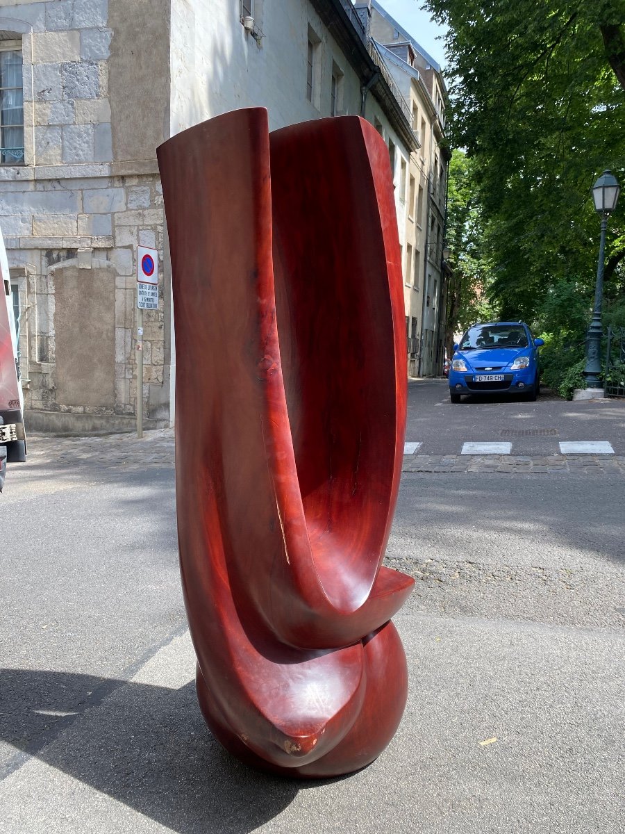 Patrick Lionnet Sculpture Bois Forme Libre Design XXème -photo-7
