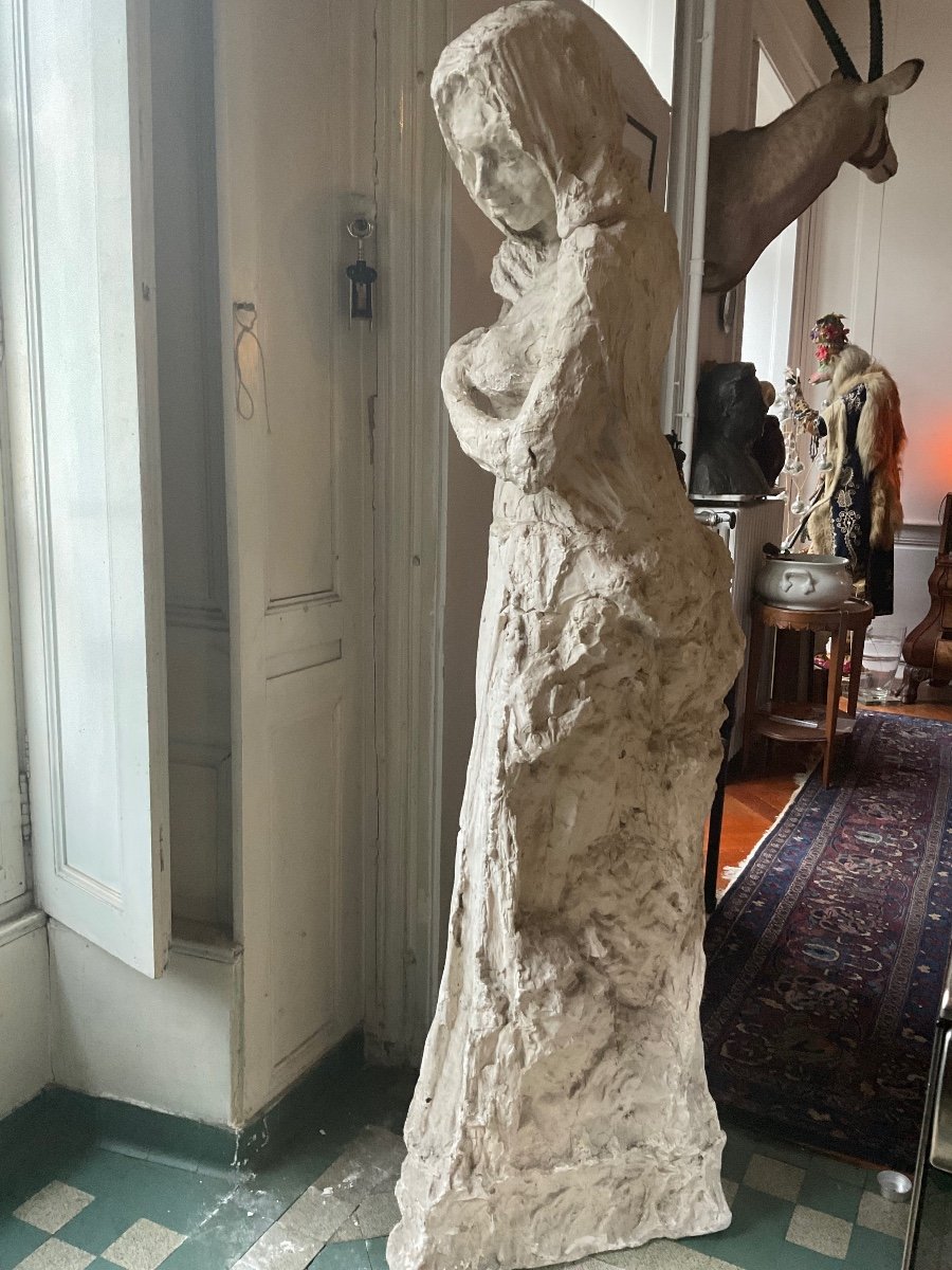 Statue Sculpture Plâtre Début XXeme étude Cabinet De Curiosité -photo-7