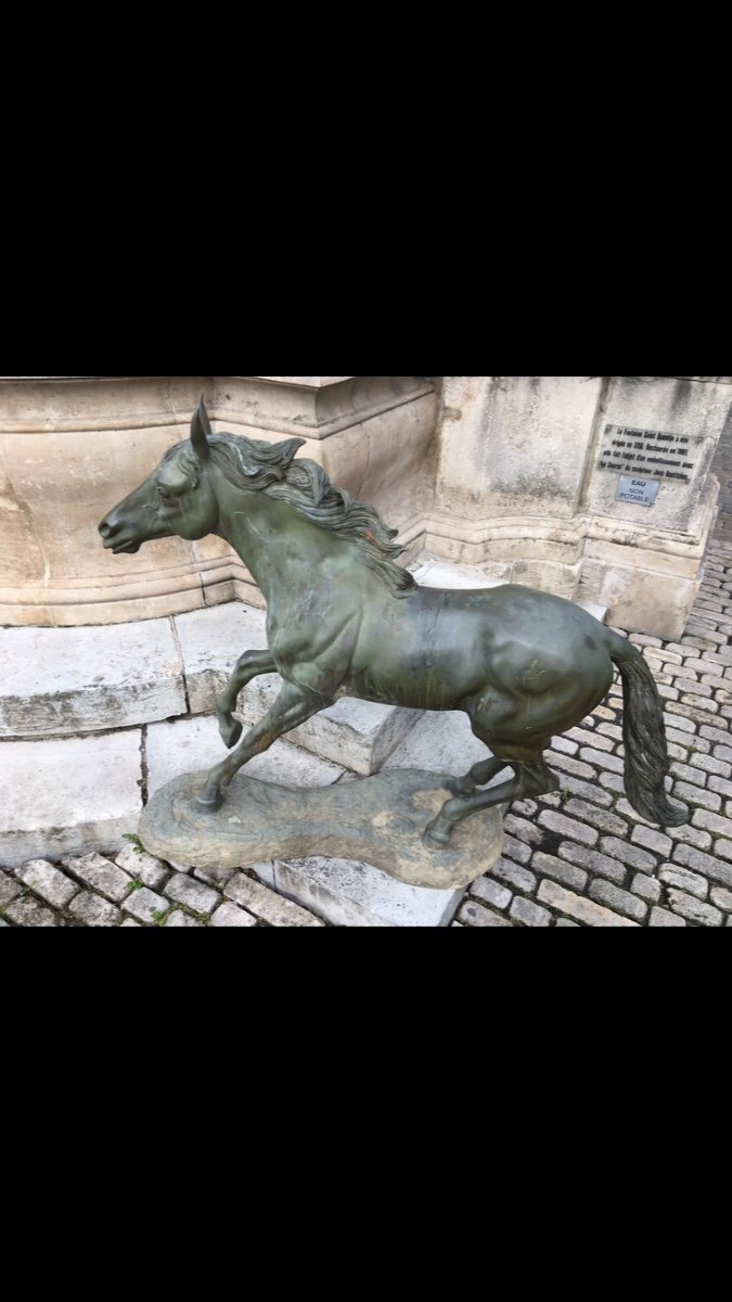 Cheval En Bronze Sculpture équitation Hippisme -photo-2